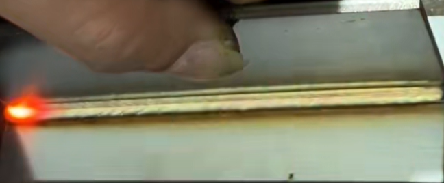 1600W laser power welding of 3mm steel sheet weld color