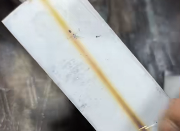 1200W laser power welding of the back of a 3mm steel plate