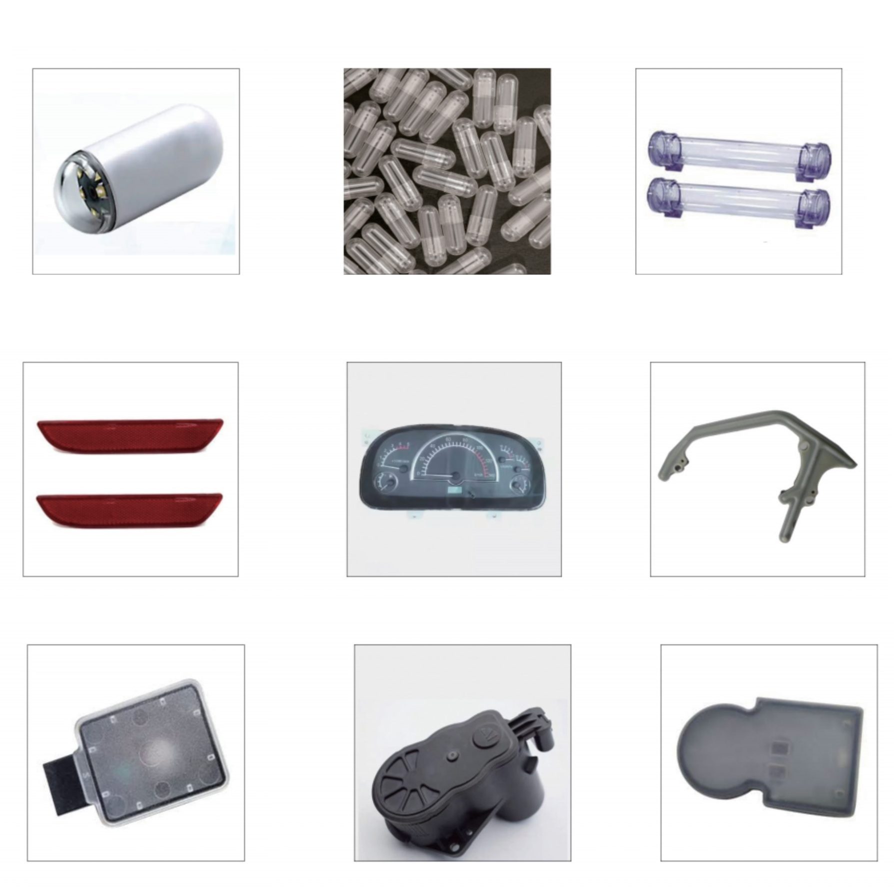 Plastic laser welding samples