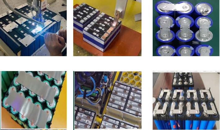 Lithium battery welding samples