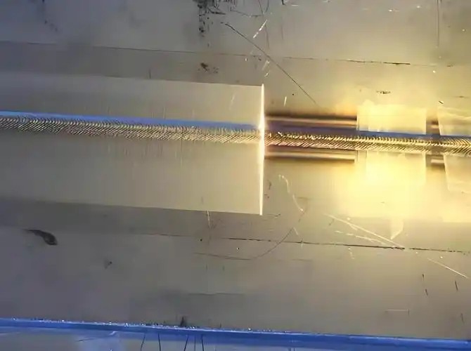 Laser weld cleaning