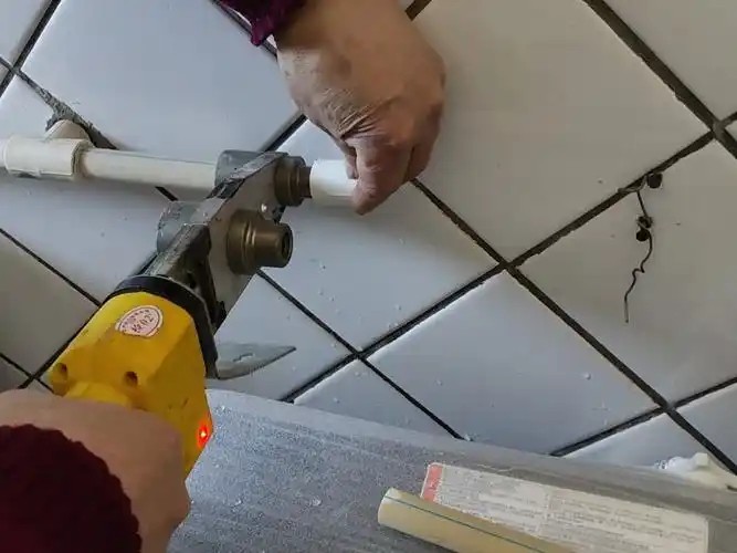Plastic pipe hot melt welding